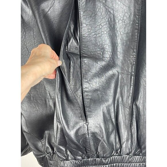 Neiman Marcus vintage leather jacket 44 chest - Picture 5 of 9